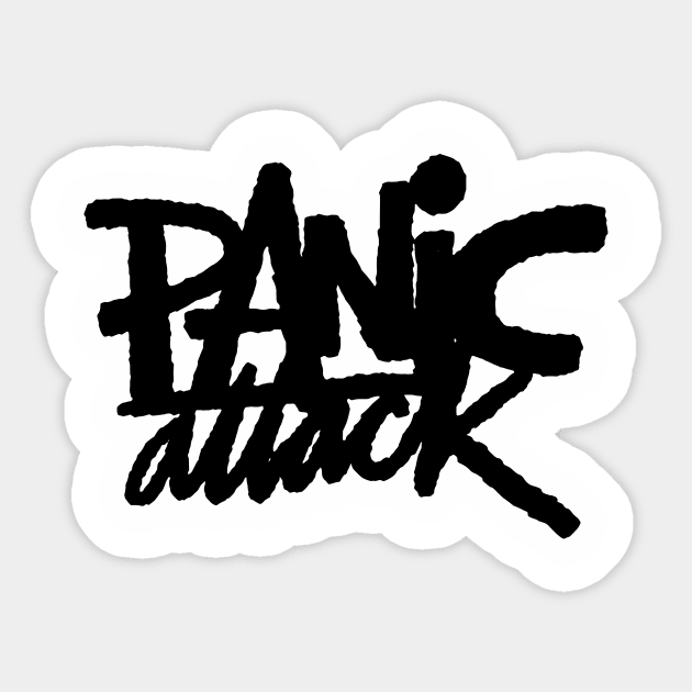 Panic Attack Sticker by MatthewTaylorWilson